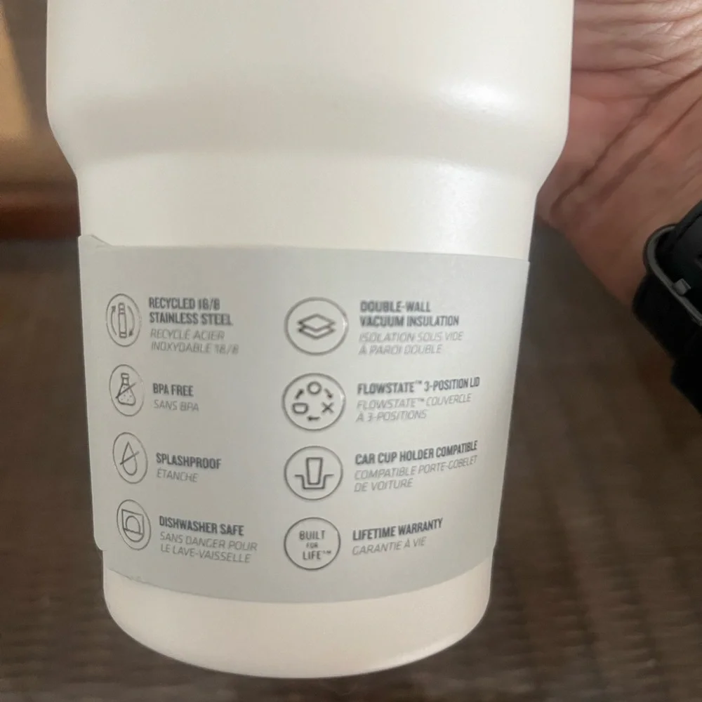 Stanley Cream Flowstate Quencher H2.0 Tumbler 30oz - Picture 5 of 7